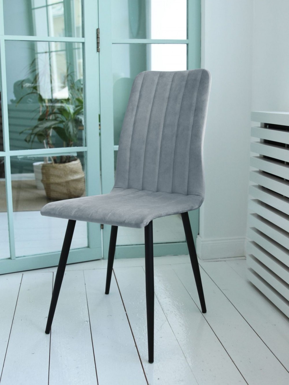 Кресло ПРИНСТОН каркас черный, конфетти Сильвер