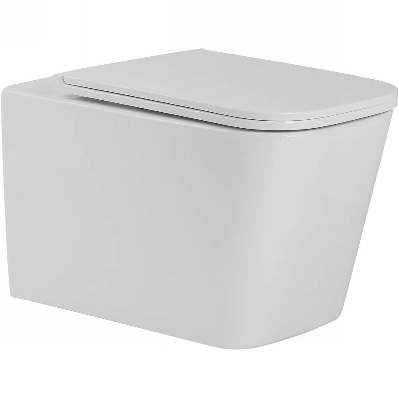 Унитаз подвесной , безободковый система смыва Tornado (сиденье микролифт) SL-5027(_1_)