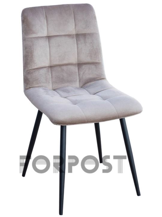 Кресло ТИФФАНИ, каркас черный КОНФЕТТИ КРЕМ