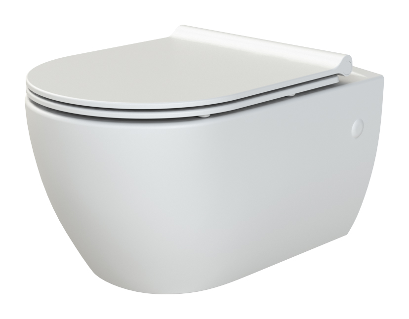 Унитаз подвесной Bianca белый глянец с крышкой
