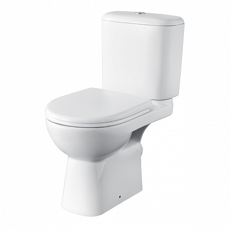 Унитаз Компакт Roca ACCESS  Сиденье микролифт, косой выпуск (белый)(__)