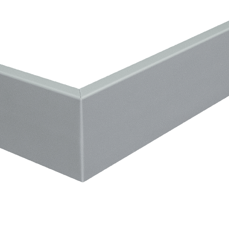 Плинтус напольный ALPHA 80 Szary Szara (Серый)  2,4м (10)