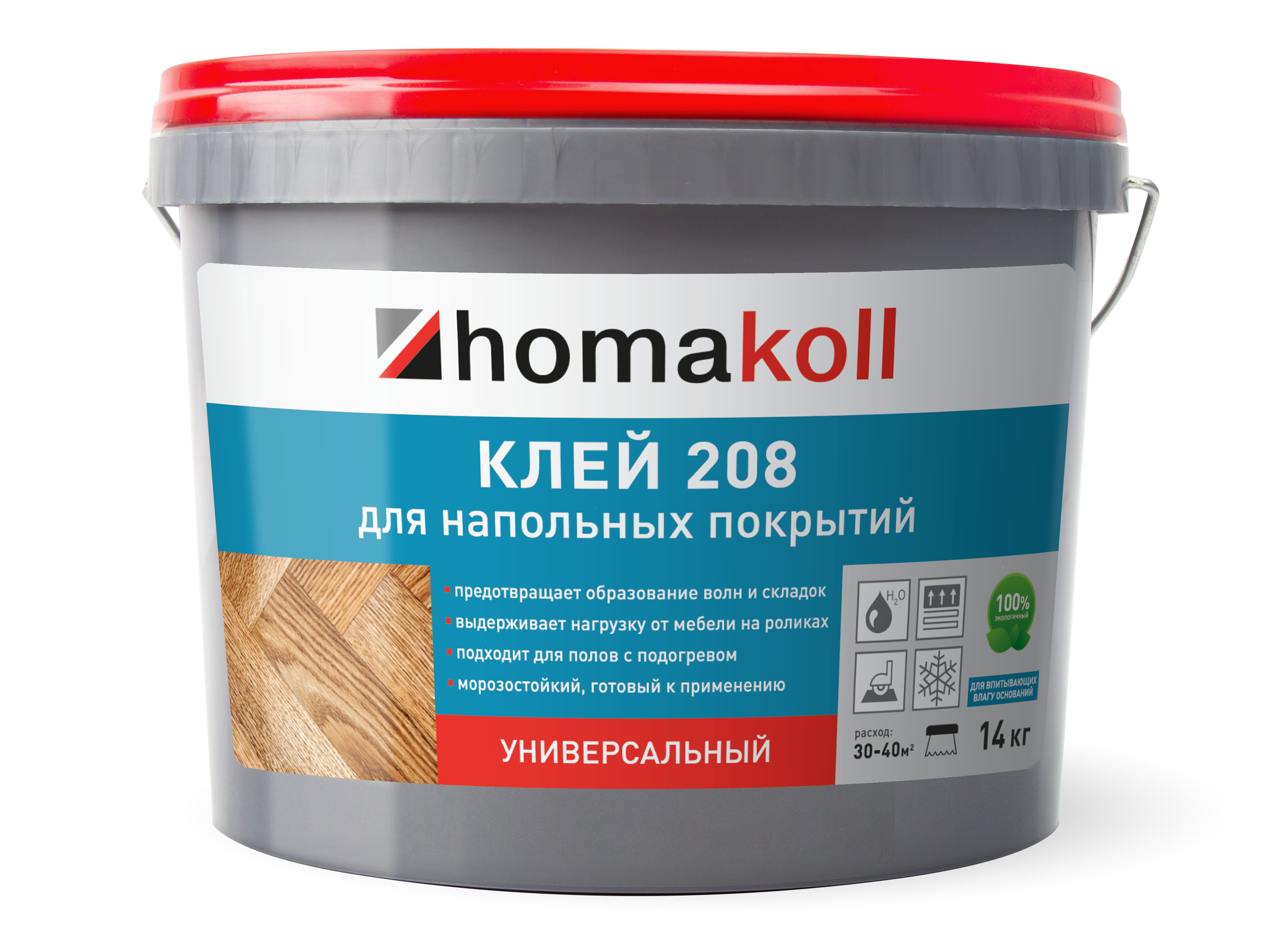 Клей Homakoll 208 14кг. для нап.покрытий униресальный (1)
