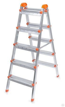 Стремянка Perilla стальная двухсторонняя  5+5 ЯРУС (1)