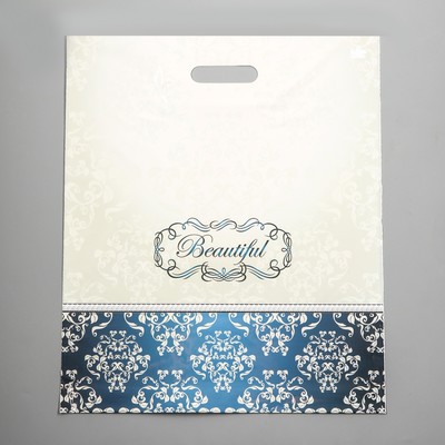 Пакет "Прекрасный", полиэтиленовый с вырубной ручкой, 38х45 см, 60 мкм 9489600