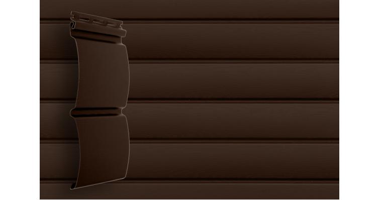 Сайдинг GrandLine Amerika D4,8 "Блок-хаус" Темный дуб 3,0*0,244, (22)