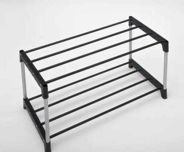 Этажерка под обувь 2-х ярусная (длина 60 см, металл)														