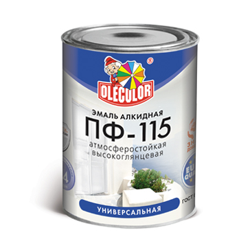 Эмаль ПФ-115 Белый 0,5кг Olecolor Глянц. купить в интернет магазине Вегос-М в Чите