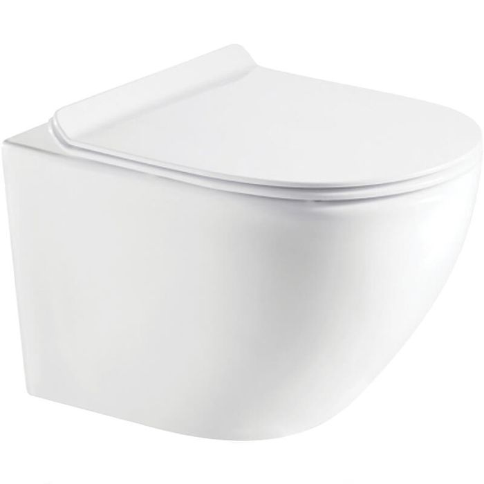 Унитаз подвесной KOLLER POOL ROUND RN-0490-RQ3 Rim гор. вып. 49*37  + сиденье  (Tornado) (белый)(_1_