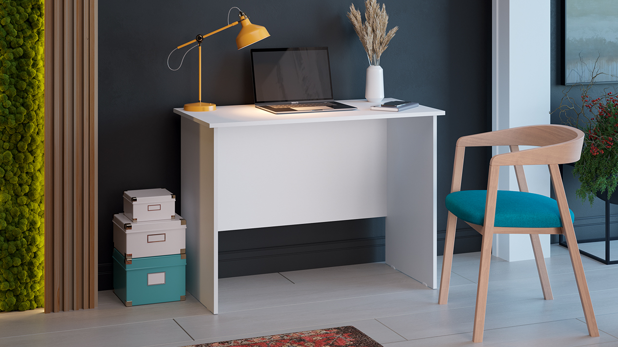 Стол письменный Тип 14 (1200) (Белый Ясень)