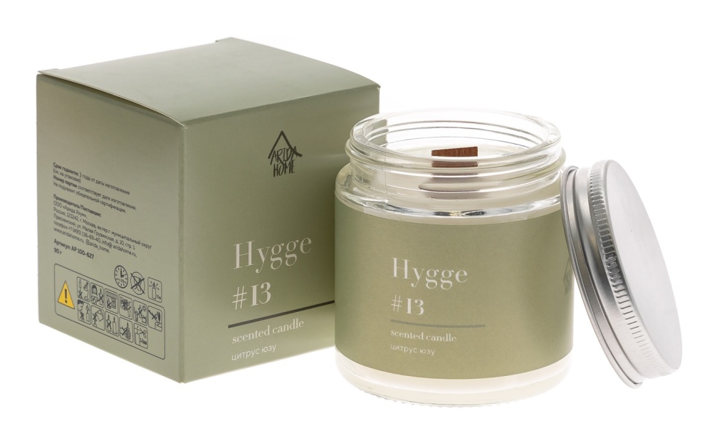 Свеча ароматическая Хюгге #13 Цитрус юзу