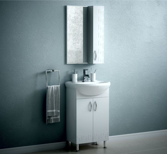 УЦЕНКА Тумба Олимп 50 + раковина УЮТ 50 (1)