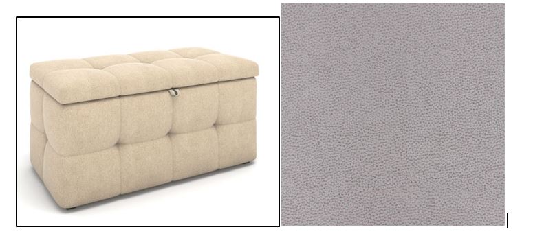 Мини-банкетка Деко MERCURY light grey