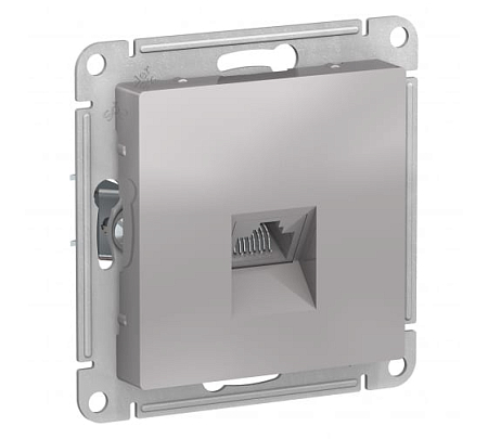 Алюминий розетка компьютерная 1-м  RJ45 кат.5E ATLAS DESIGN