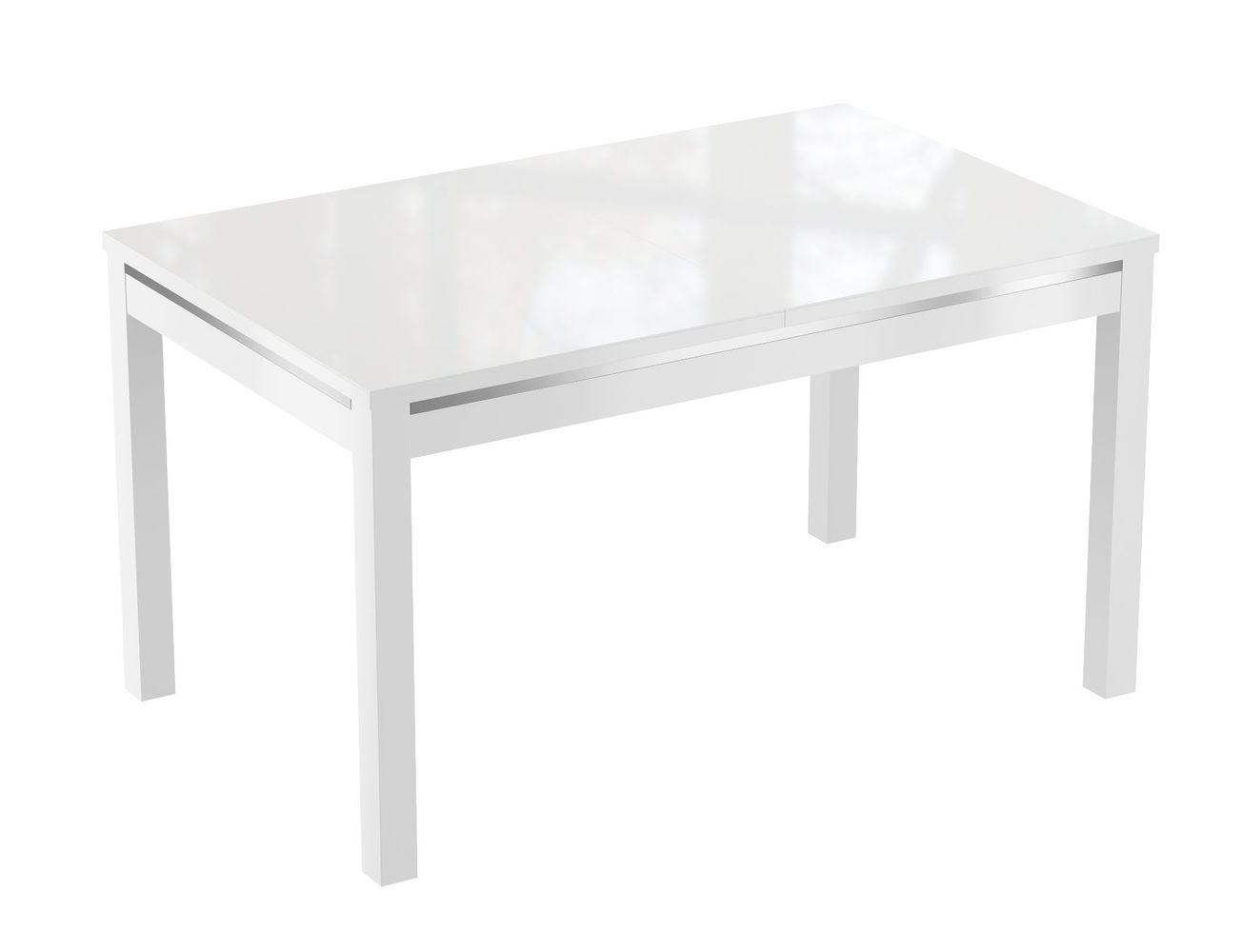 Стол Барон-8 экстрабелое/белый глянец