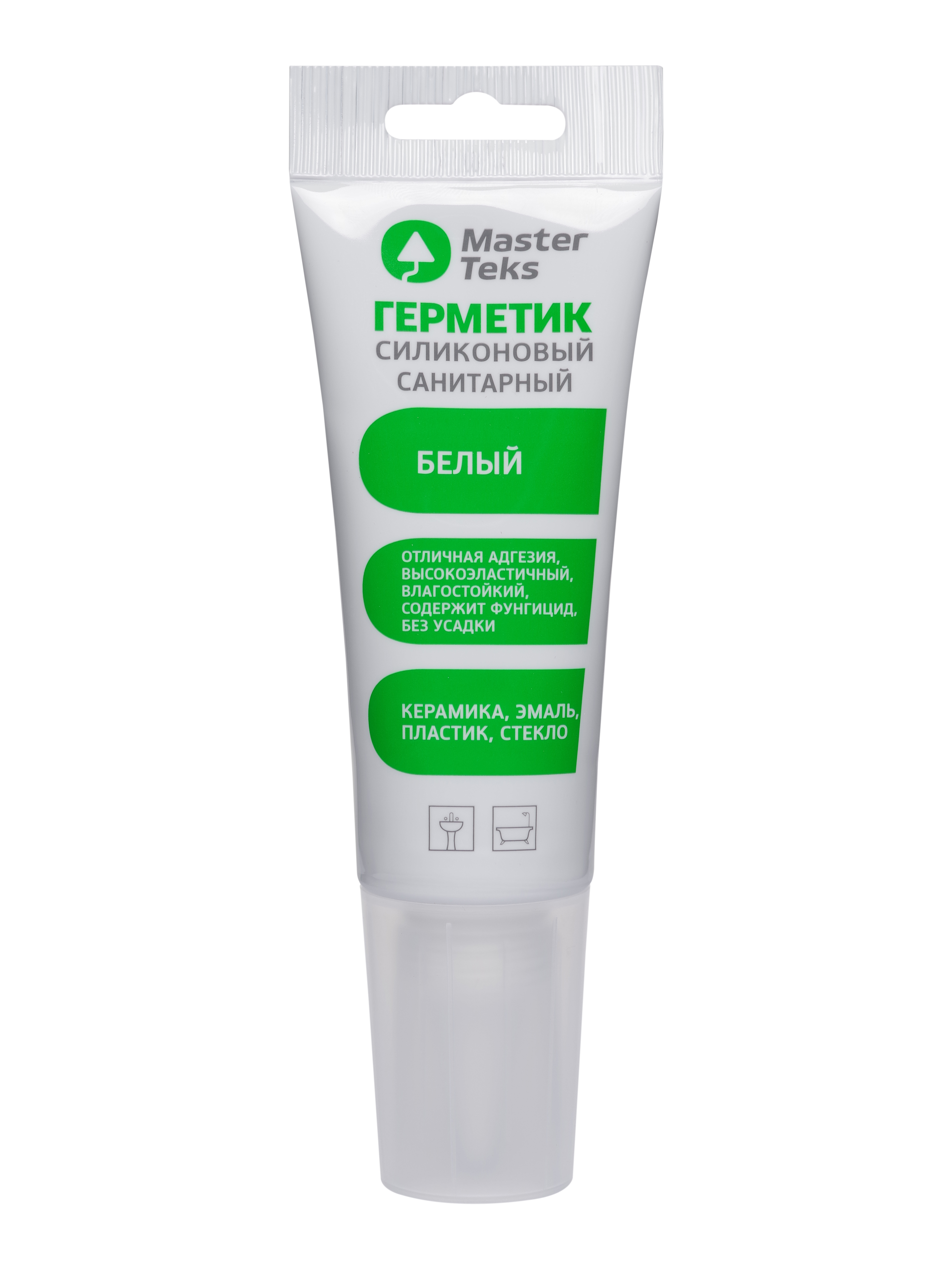 MasterTeks герметик силиконовый санитарный 0,04 белый_фото_ЛИЦО
