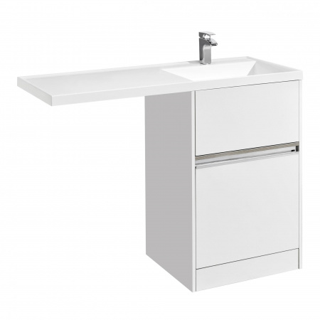 Тумба Лондри под с/маш 600 + рак. Лондри 1200 белая правая (1)