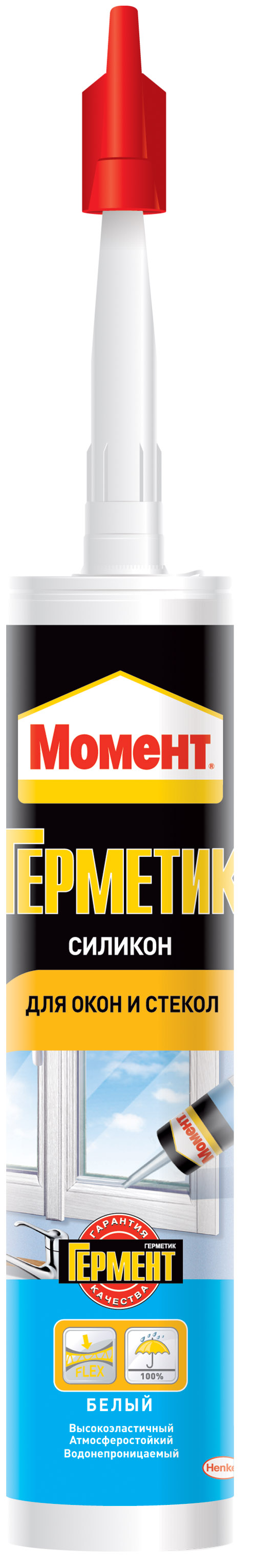 Герметик "Момент" Силик д/Окон Прозр 280 мл (12шт)