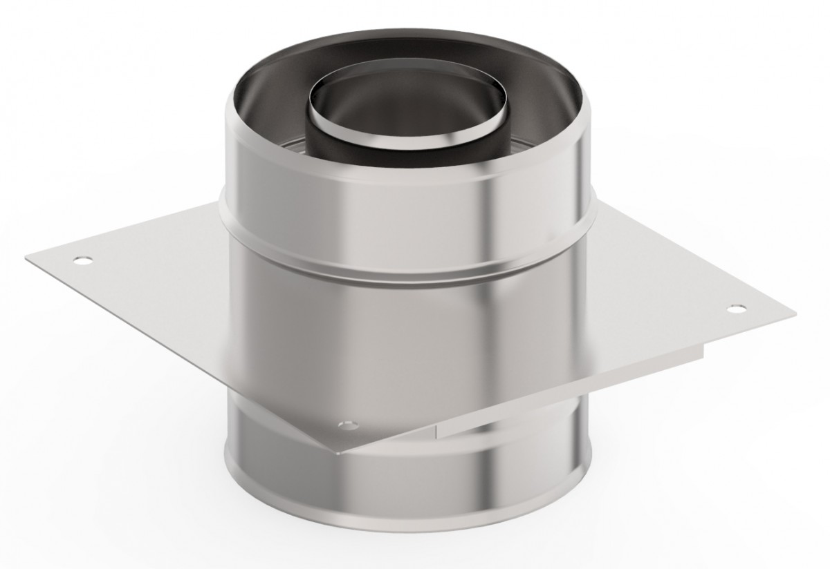 Монтажная площадка 200х280, AISI 430/430, 0,8мм/0,5мм, (К), (пл.320х400, AISI 430/0,8мм)