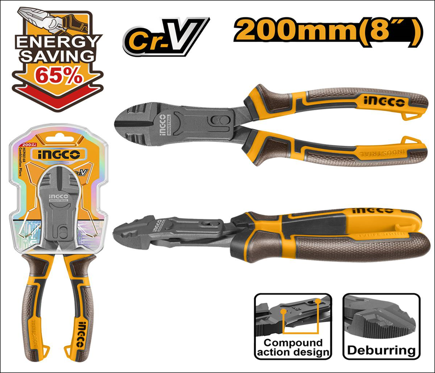 Бокорезы 200 мм усиленные INGCO HCDCP58200 INDUSTRIAL(36)