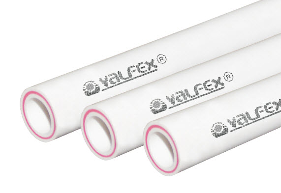 Труба армированная стекловолокном SDR 6 PN25  ф20х3,4 мм (Valfex) 2 м (уп 35)