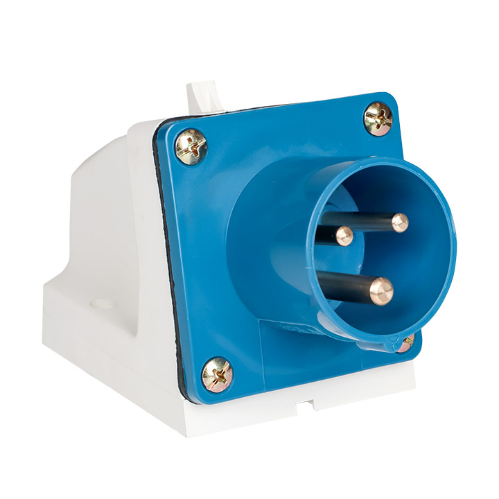 Вилка стац. 513 2Р+РЕ 16А 220В IP44 EKF (10)