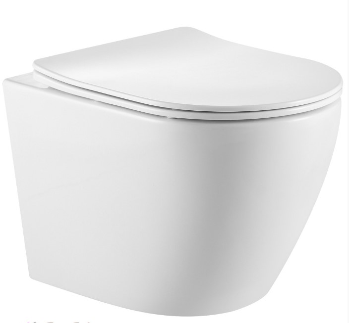 Унитаз подвесной,безободковый, система смыва Tornado (сиденье микролифт)(_1_)