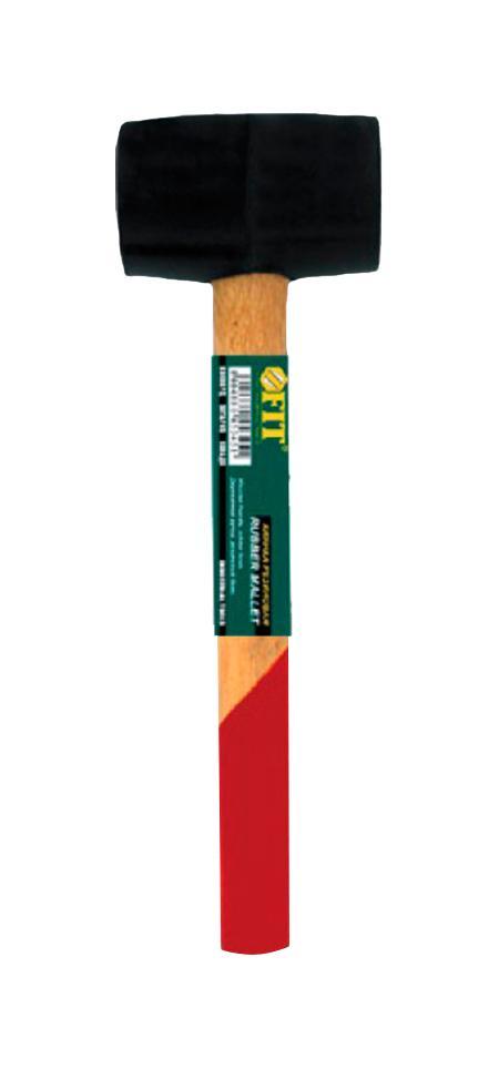 Киянка резиновая, деревянная ручка 75мм(10/30)