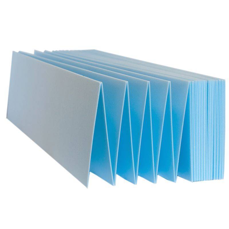 Подложка-Гармошка 1050*250*5mm. Синяя (пачка 5,25кв.м) (коробка 52,5)