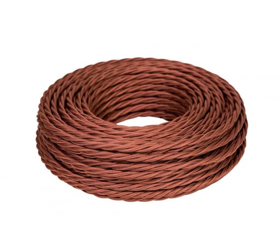Провод витой ПВХ, 2х2,5 КОРИЧНЕВЫЙ (бухта 50м)
