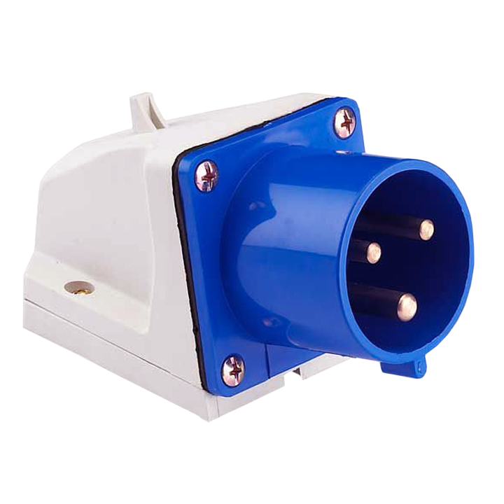 Вилка стац. 523 2Р+РЕ 32А 220В IP44 EKF (10)