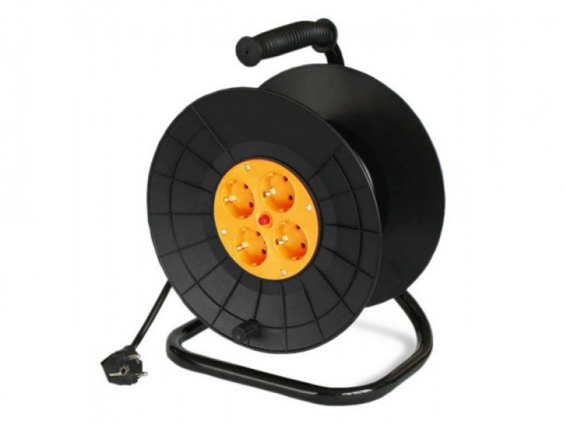 Удлинитель на катушке УСК 3*1.5 мм/50м з/к, Спутник