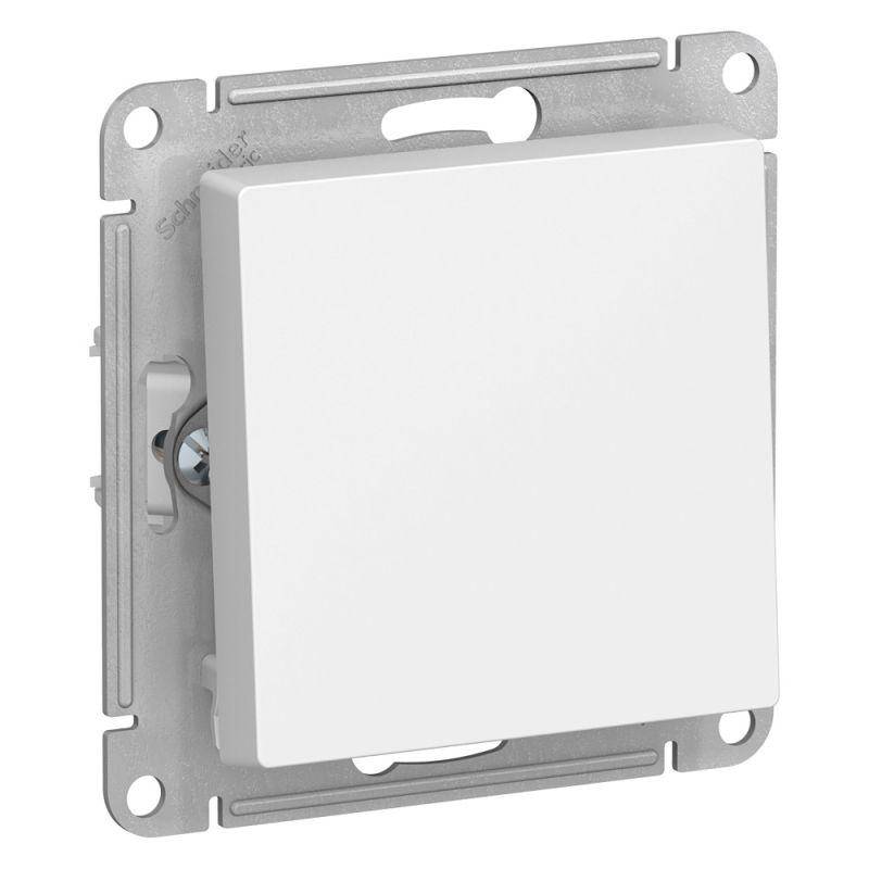 Выключатель Белый Скрытый механизм 1 клав Проходной SchE Glossa (20)