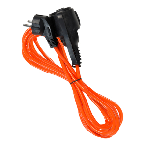 Удлинитель силовой с вилкой и розеткой 2P+PE/3 метра 3х1,0мм2 10А/2,2кВт IP44 (20)