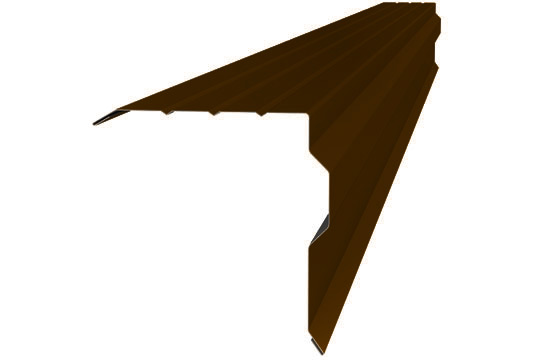 Планка торцевая 90*115*2000 (ПЭ-01-8017-0,45) шоколадно-корич