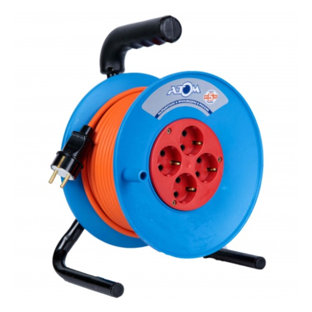 Удлинитель ПВС 3х1,5 30м на катушке Атом/Атлант