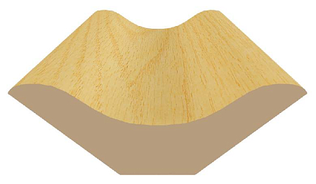 Уголок внутр. 30*2,5м гладкий Сосна (Плинтус)