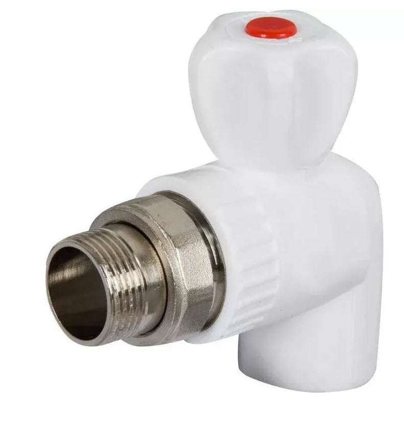 Кран шаровой для радиаторов угловой 25x3/4 MeerPlast (__)