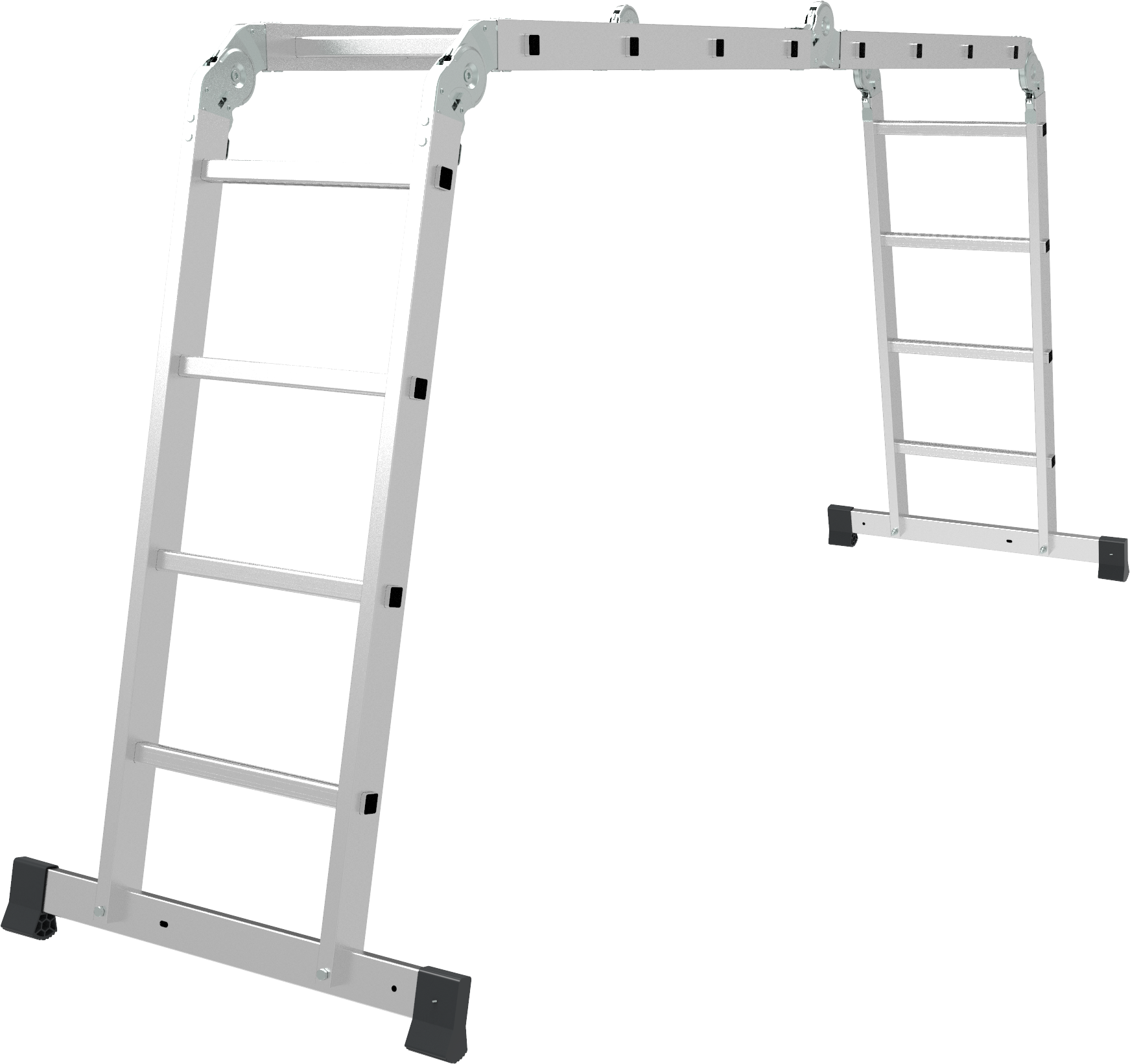 Лестница-трансф. алюмин. Нов.Высота 4х4 переклад. шир.400мм (1)