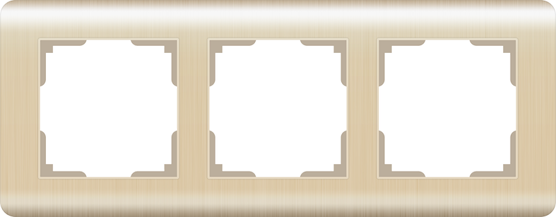 Рамка Stream Шампань 3-х местная Werkel W0032111 (10)