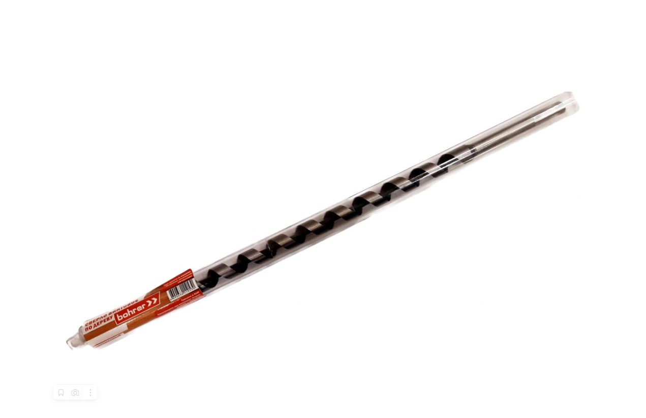 Сверло Bohrer винтовое (Lewis) по дереву 10 х 600 мм (шестигранный хвостовик) (100/50/1)