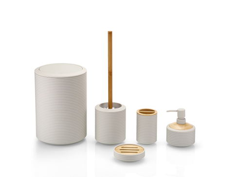 Ведро для мусора Monaco бежевый, акрил