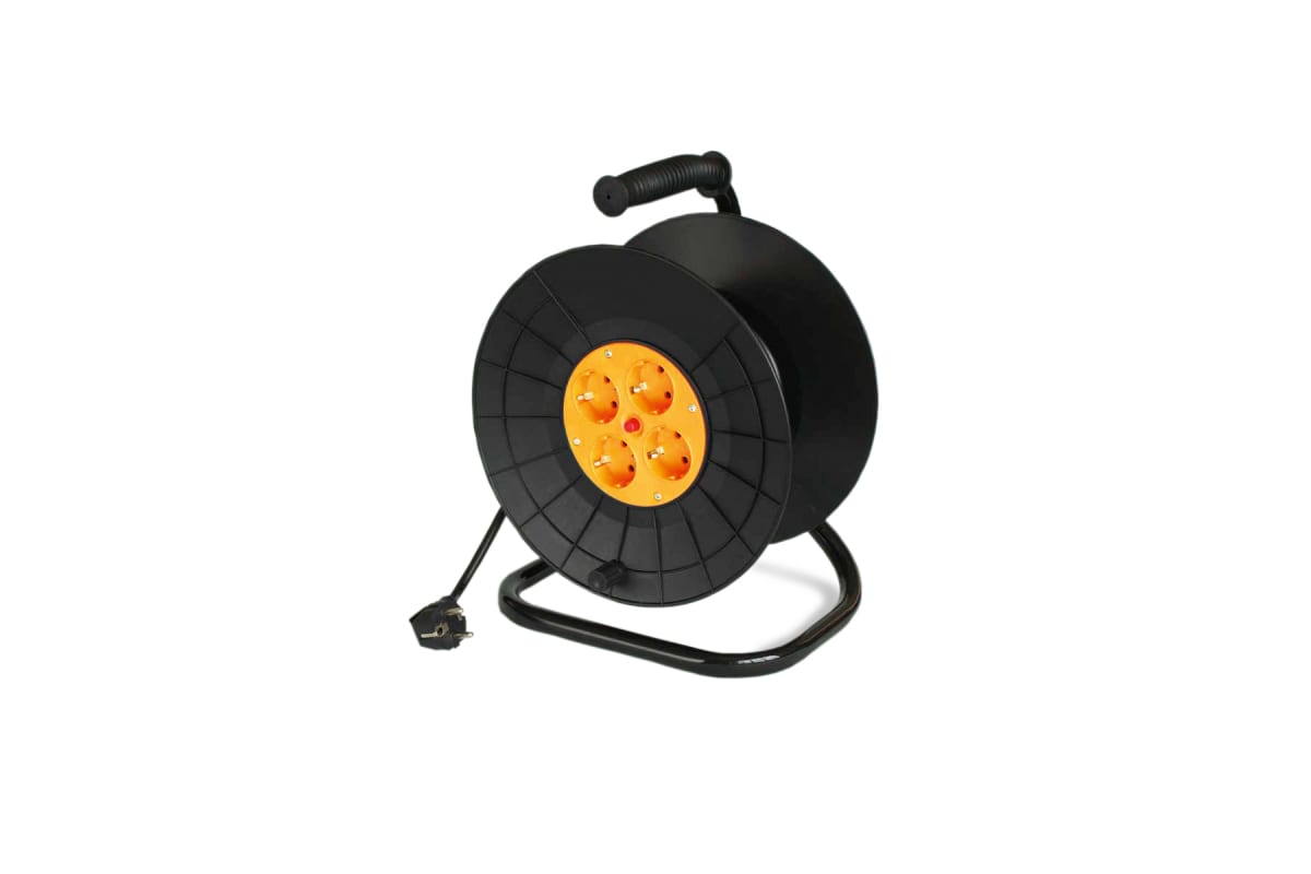 Удлинитель на катушке УСК 2*1.0 мм/50м, Спутник