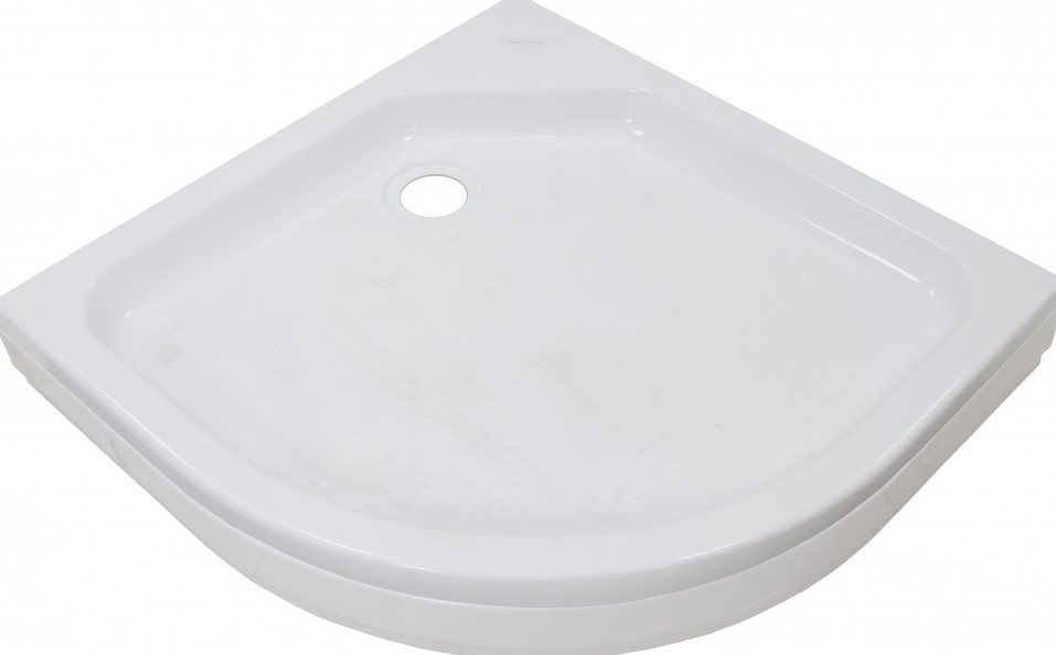 Поддон душевой ДК полукруг низкий 100х100 (+сифон) ПД6  (_1_)