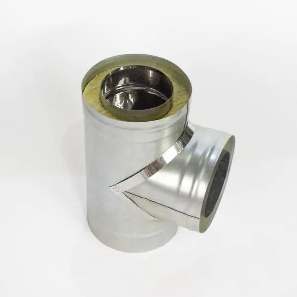 Тройник-термо 90*, 200х280, AISI 430/Оц, 0,5мм/0,5мм, (К), h=460мм