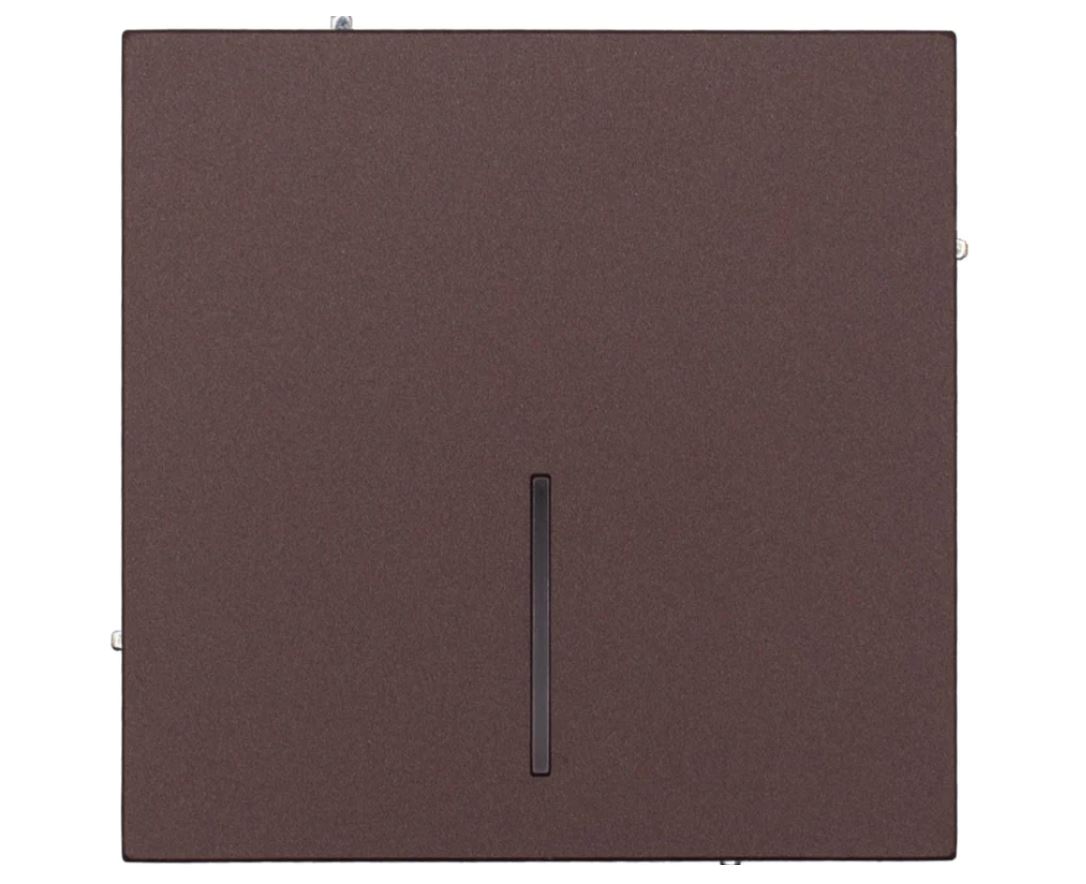 Выключатель с подсветкой шоколад безвинтовой зажим/клемма ZIMA (10шт/120шт)