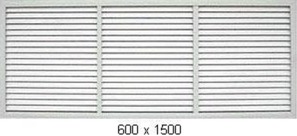 Решетка ПВХ рад 600х1500 бел (1уп/5)(_5/5_)
