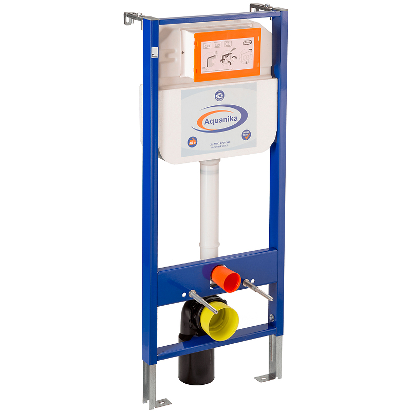 Инсталляция для унитаза AQUANIKA BASIC 10.702.450.00.00 (без клавиши смыва, два режима слива, механи