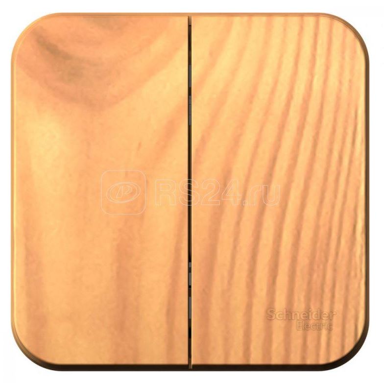 Ясень выключатель ОУ 2-кл. с изолир. пластиной SE BLNVA105015