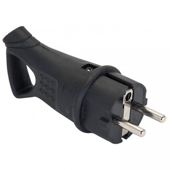 Вилка угловая каучуковая с кольцом 230В 2P+PE 16A IP44 EKF PROxima (24)